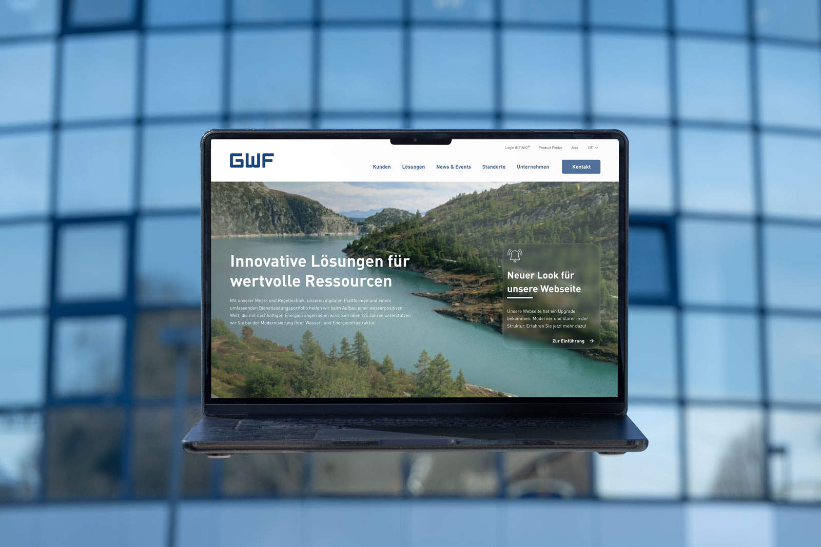 Website Mockup gwf-group.com